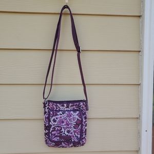 Vera Bradley  women  crossbody  floral purple.